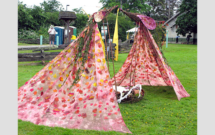Two Birds in the Hand | bird tents and nest, 2009-2010